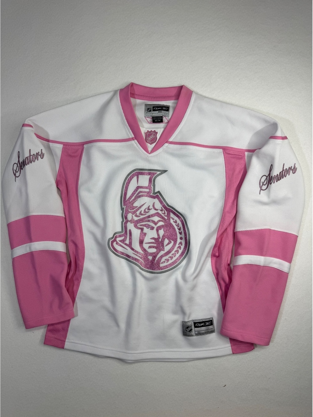 Reebok NHL Ottawa Senators Pink Glitter Fashion Jersey